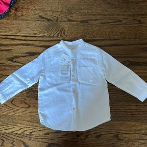 Zara button down shirt size 3-4